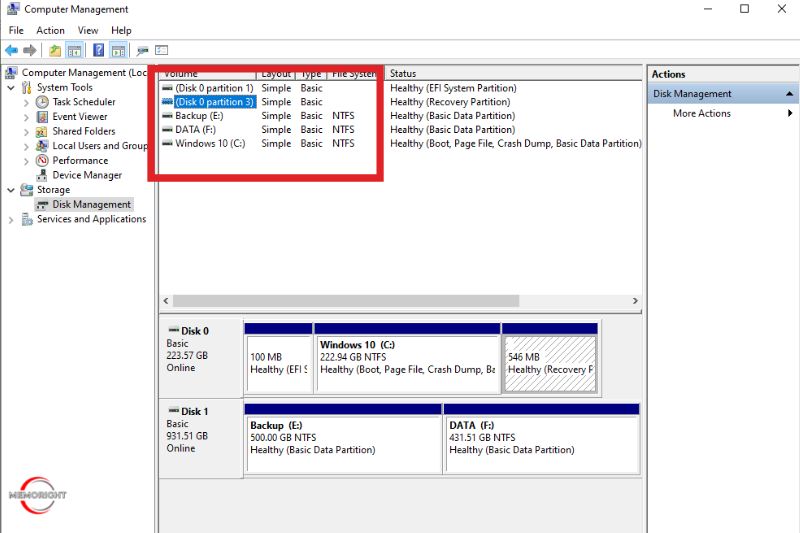 Format an SSD Windows 1011-5