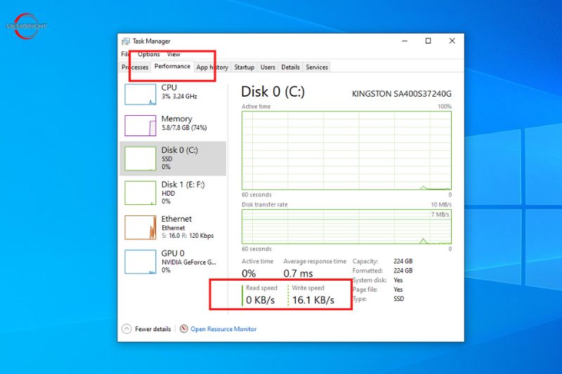 Testing SSD Speeds With Built-In Applications - windows