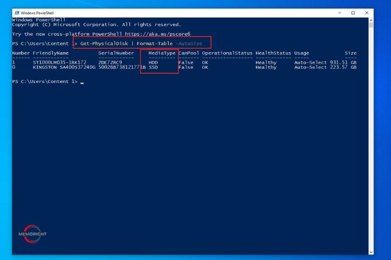 Using PowerShell (Command line)